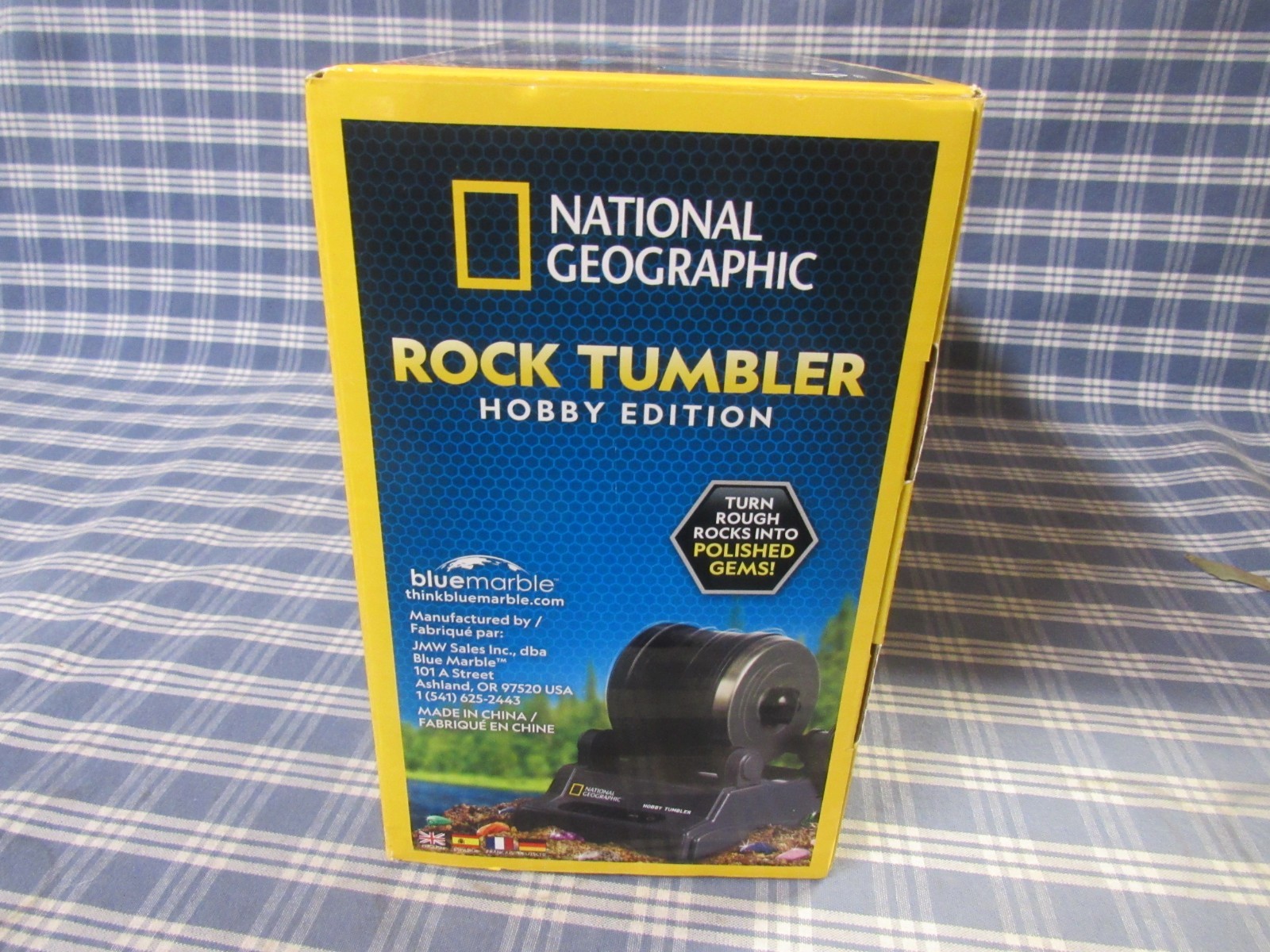 National Geographic Blue Marble Rock Tumbler Kit (New) FAST FREE SHIPPING.