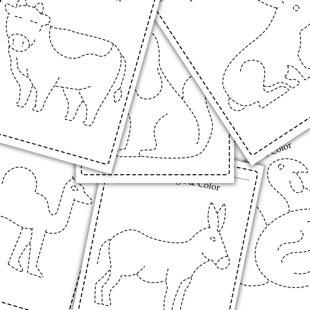 Tracing & Pencil Control Printable Activity Book Bundle for Kids Ages 3-7