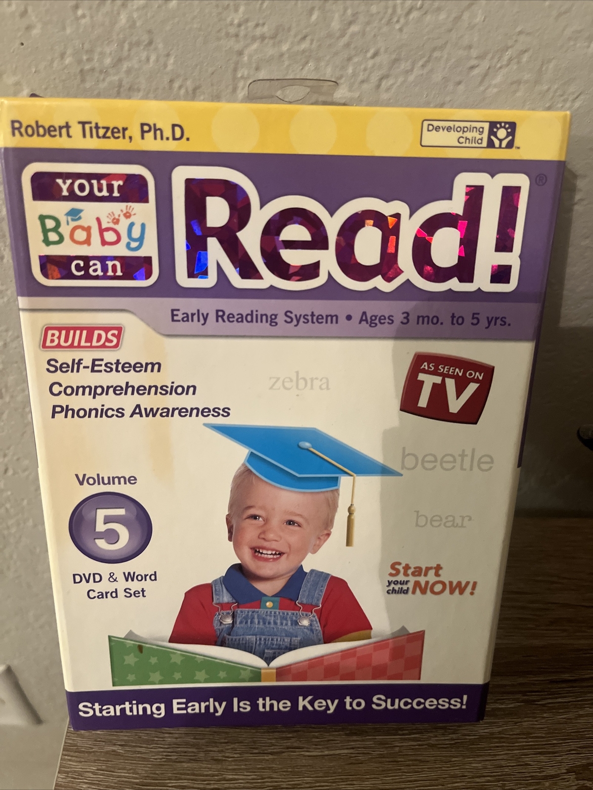 As Seen On TV Read! Robert Titzer Volume 5 DVD and Word Card Set. Early reading