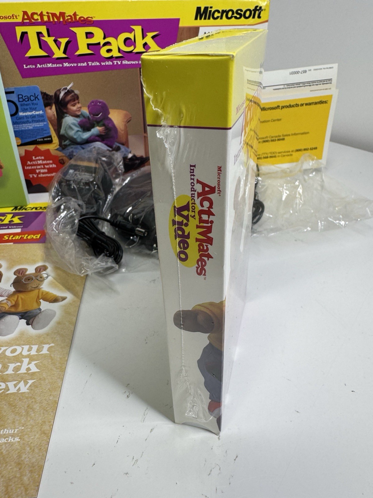 Microsoft ActiMates TV Pack 1998 Barney Arthur PBS Compatible NEW Sealed Rare