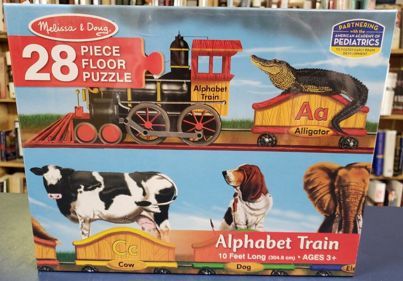 Melissa and Doug Alphabet Train Floor Puzzle Over 10 Feet Long 28 Pieces Ages 3+