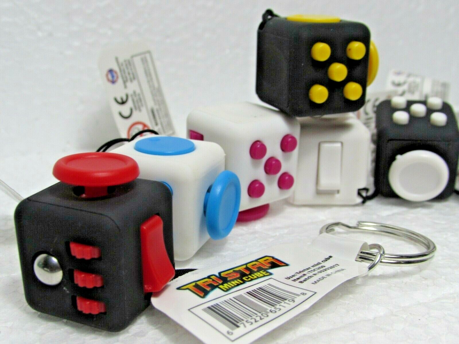 Fidget Toy Cube Stress Anxiety Relief Desk Toy EDC 6 Sided Adults Kids Focus LOT