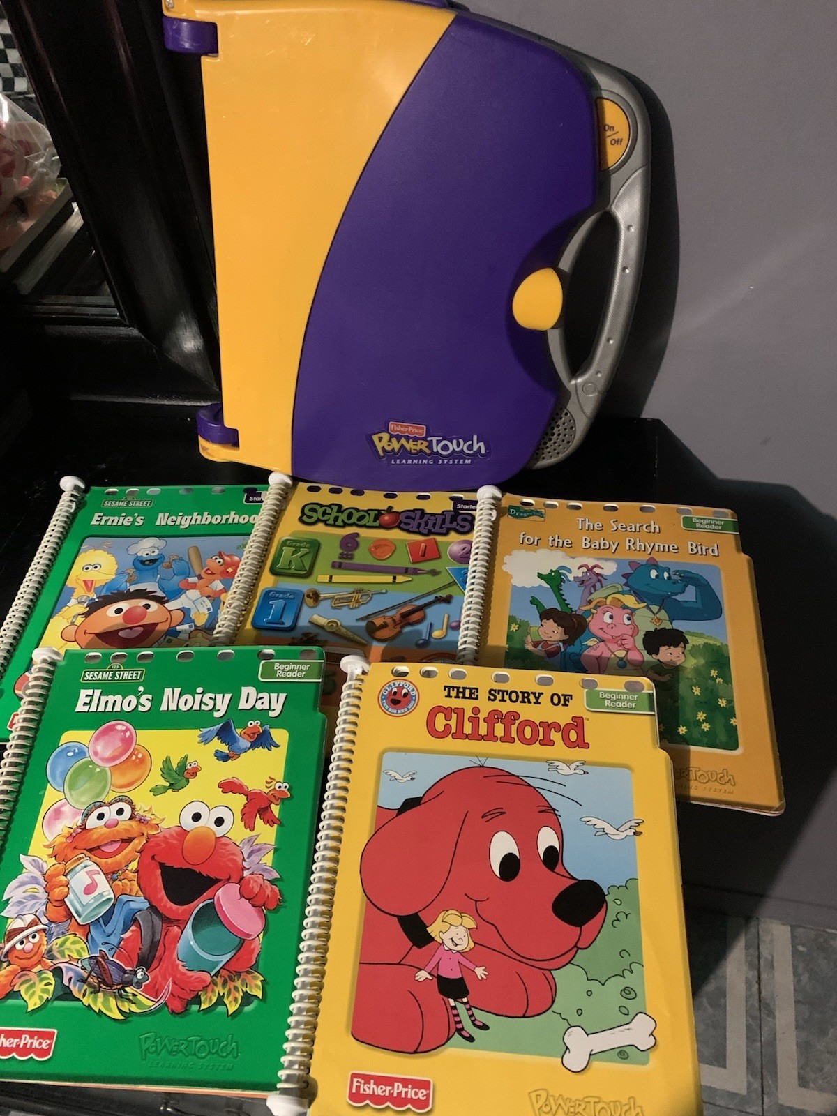Fisher Price Power Touch Learning System W/ 5 Books No Cartridges Read Descr.