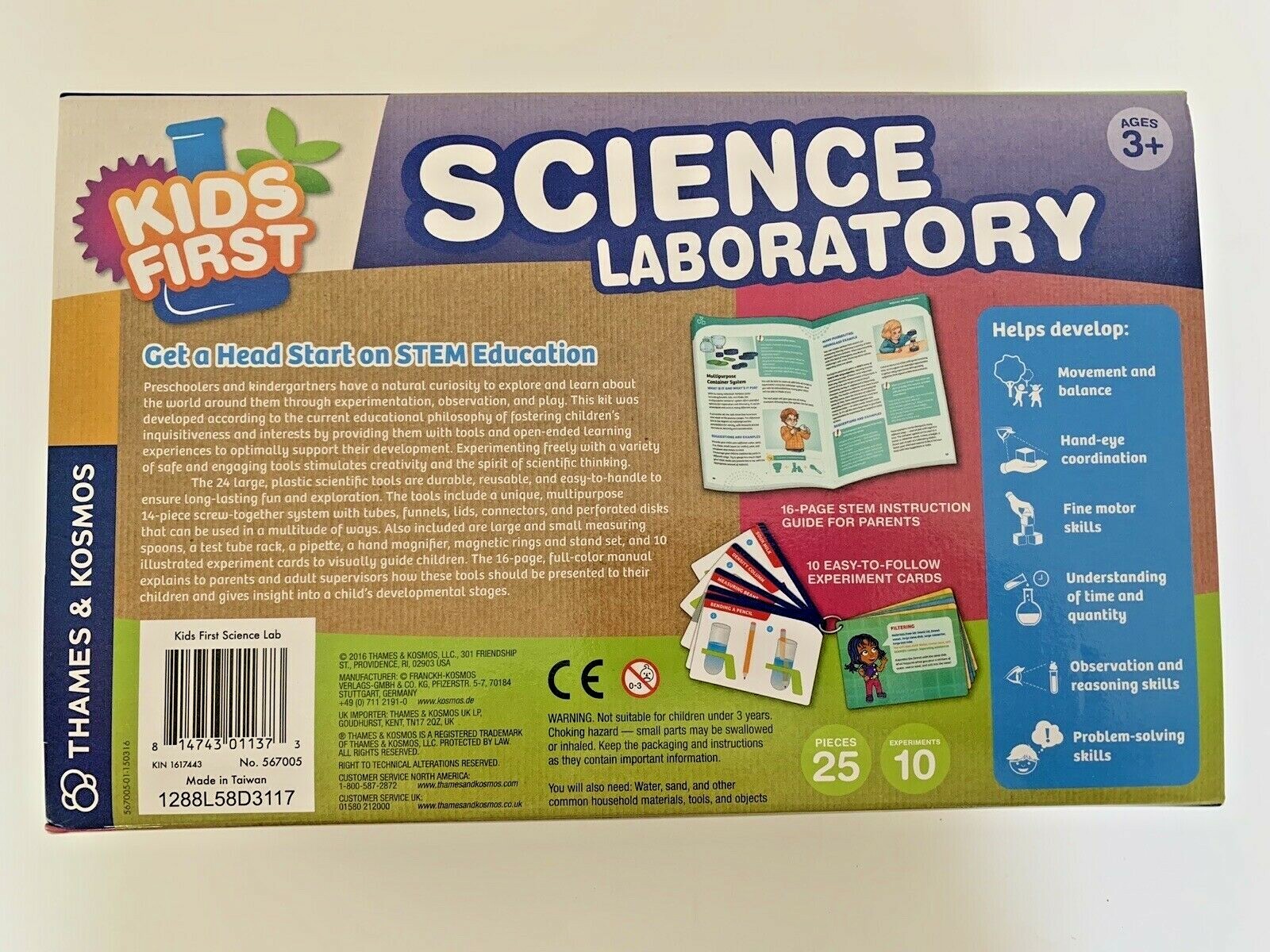 Thames & Kosmos Kids First Science Laboratory Experiment Kit New Ages 3 and Up