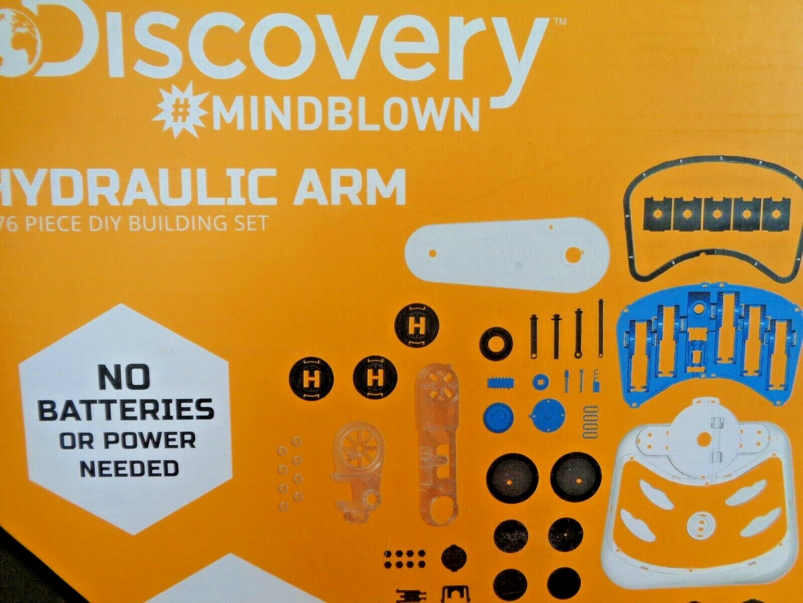 Discovery # Mindblown Kids 176 Piece Hydraulic 6 Lever Control Robotic Arm Toy