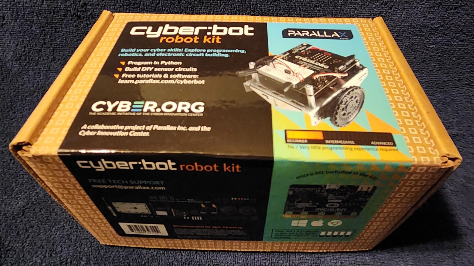 CYBER BOT Robot Kit 32700 NIB Python Micro Bit Parallax Inc Cyber Innovation NEW