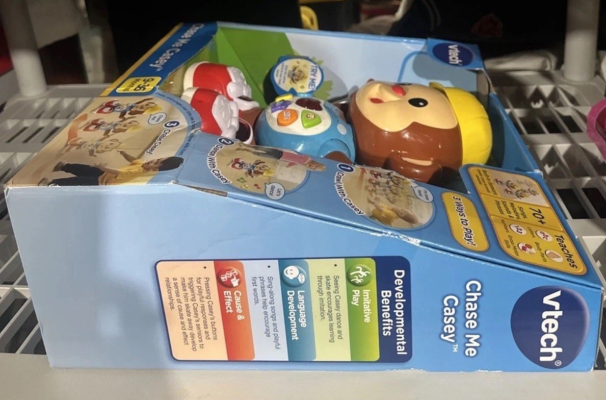 Vtech Chase Me Casey Interactive Dancing Singing Monkey Learning