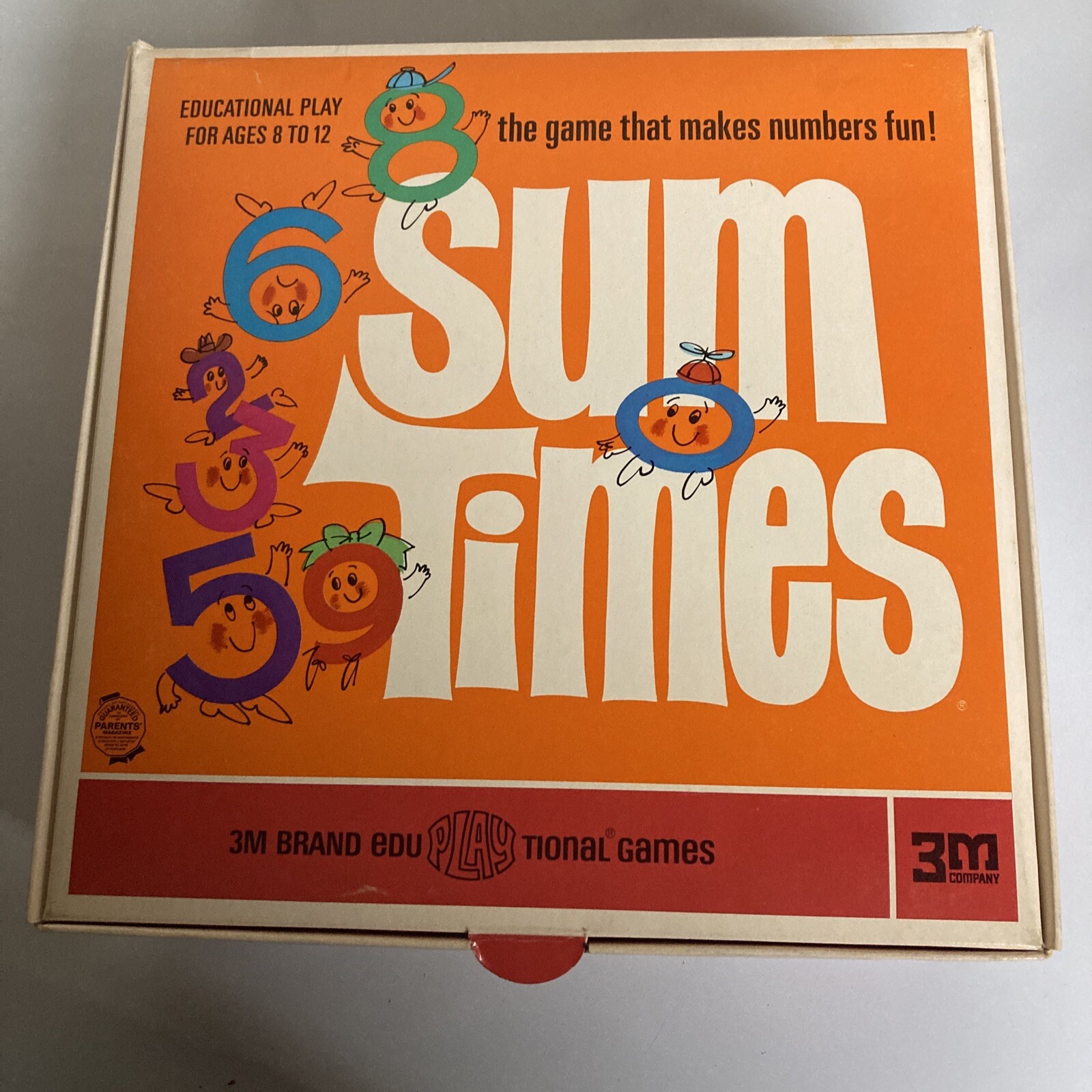 Sum Times Vintage Math Board Game 1968 Classic eduPLAYtional Game 2 Ed VHTF Read