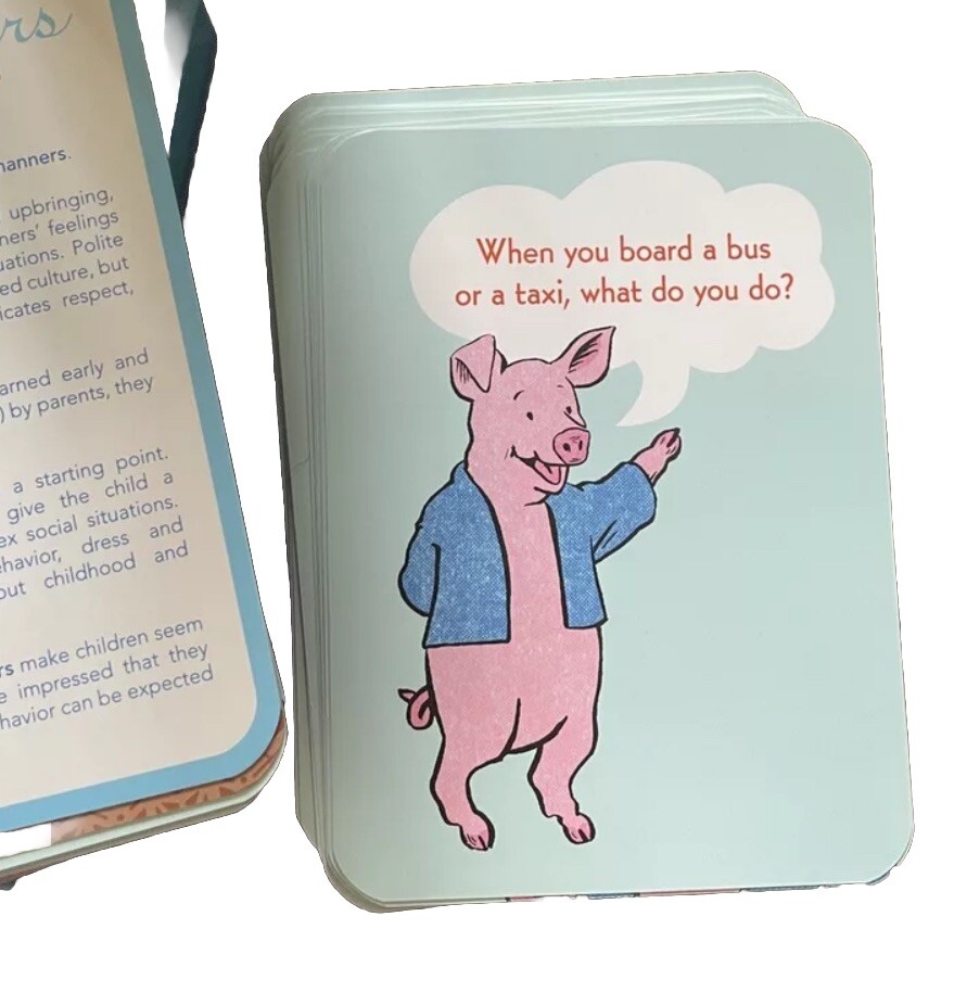 eeBoo Good Manners Conversation Flash Cards Boxed Set