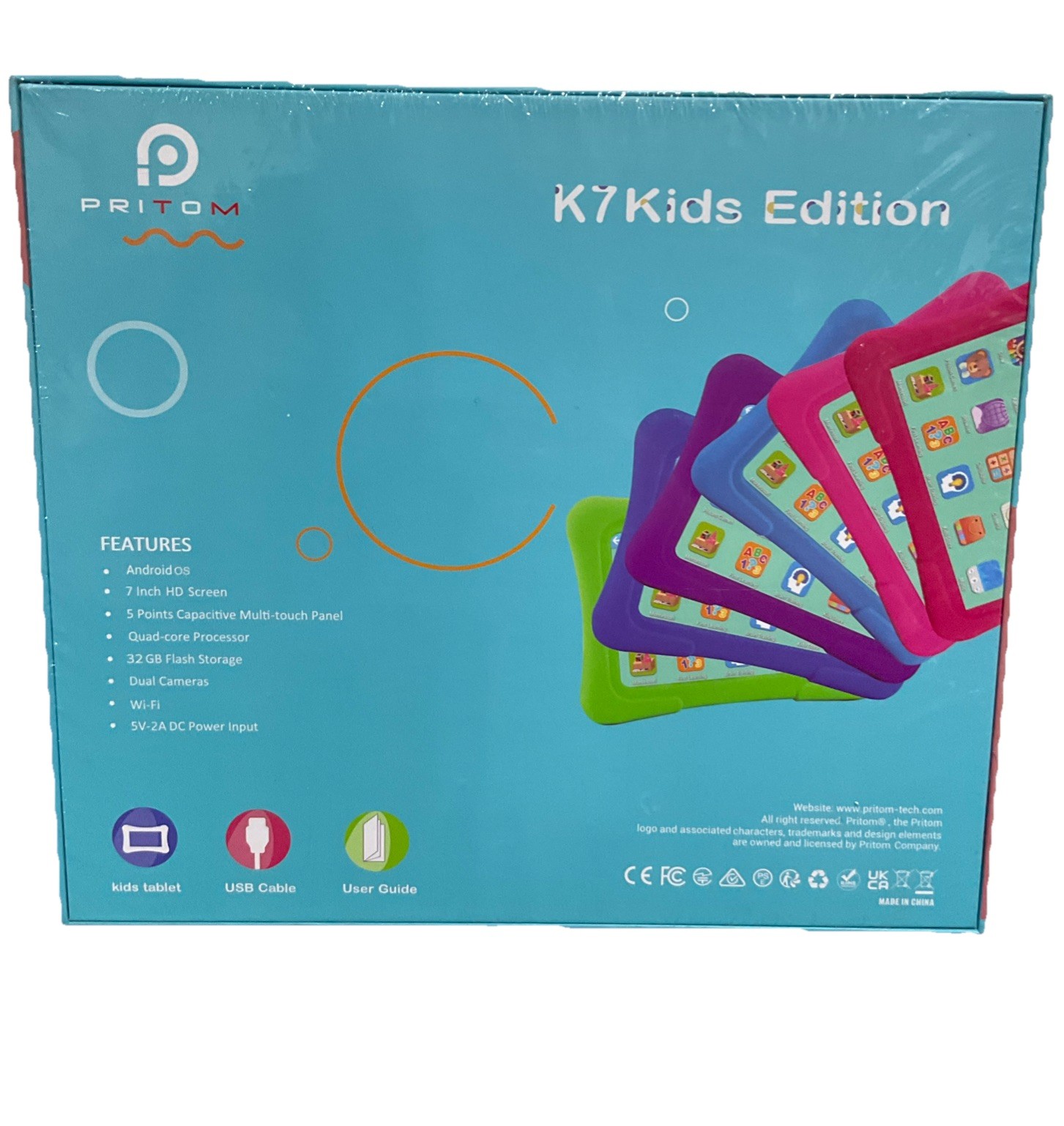Pritom K7 Kids Edition Tablet 32 GB Flash Storage Light Pink