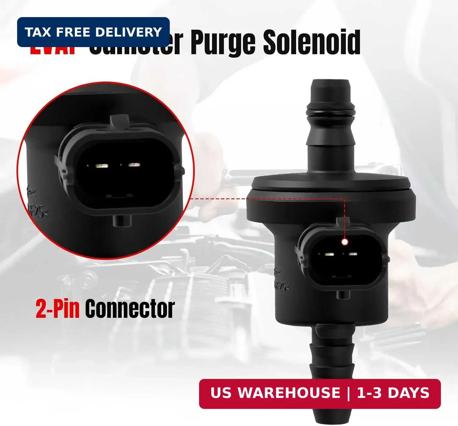 EVAP Vapor Canister Purge Valve Compatible with 2013-2019 Ford Escape Focus 2.0L