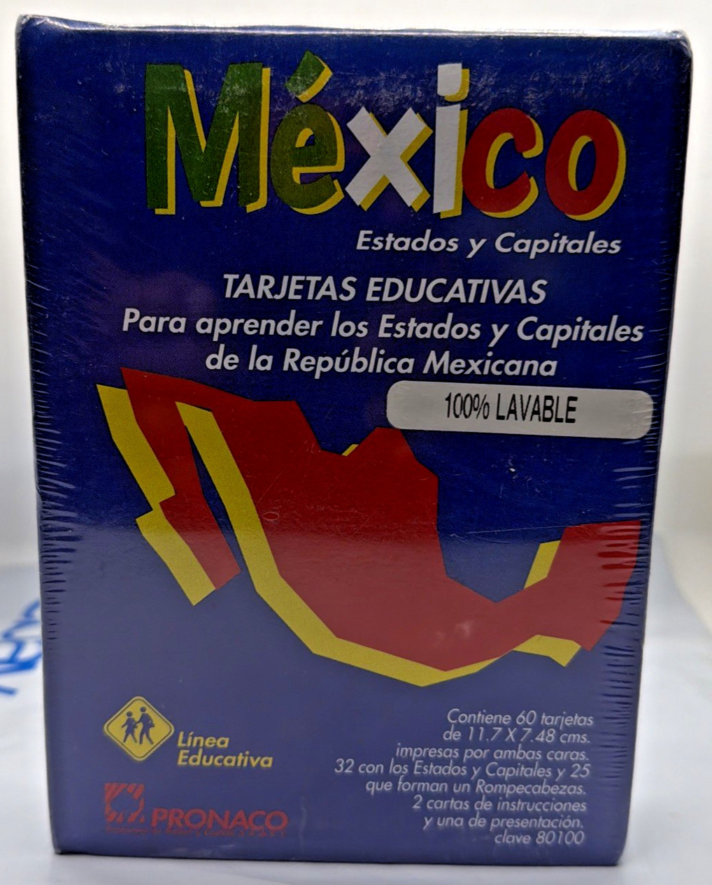 Mexico Estados y Capitales Tarjetas Educativas, Pronaco