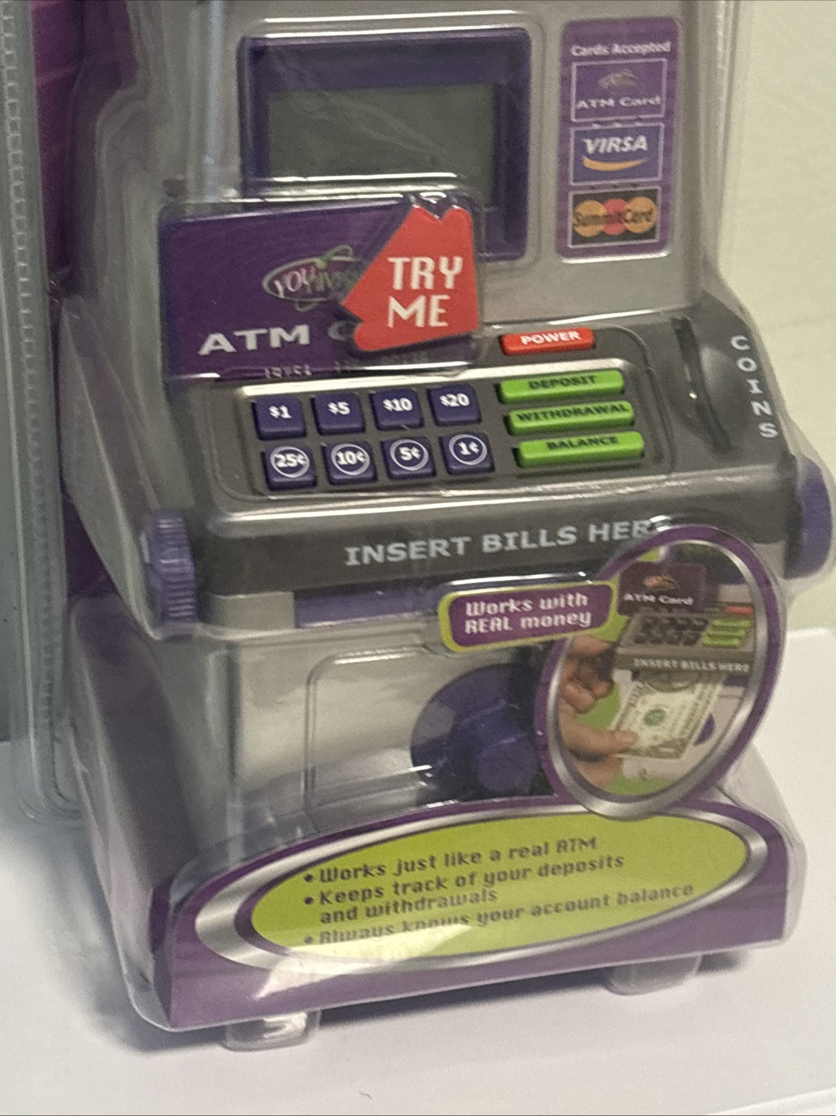 Vintage NEW YOUNIVERSE Money ATM Machine SAVINGS BANK SUMMIT TOYS 2004