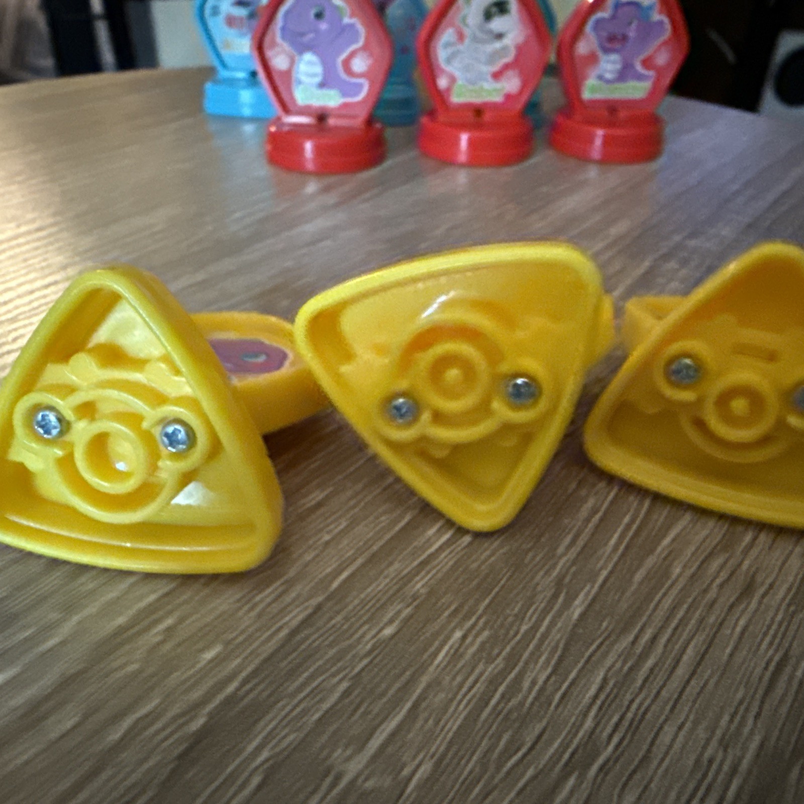 VTech Mix and Match-a-Saurus Replacement Pieces Parts Yellow Red Blue 9pc