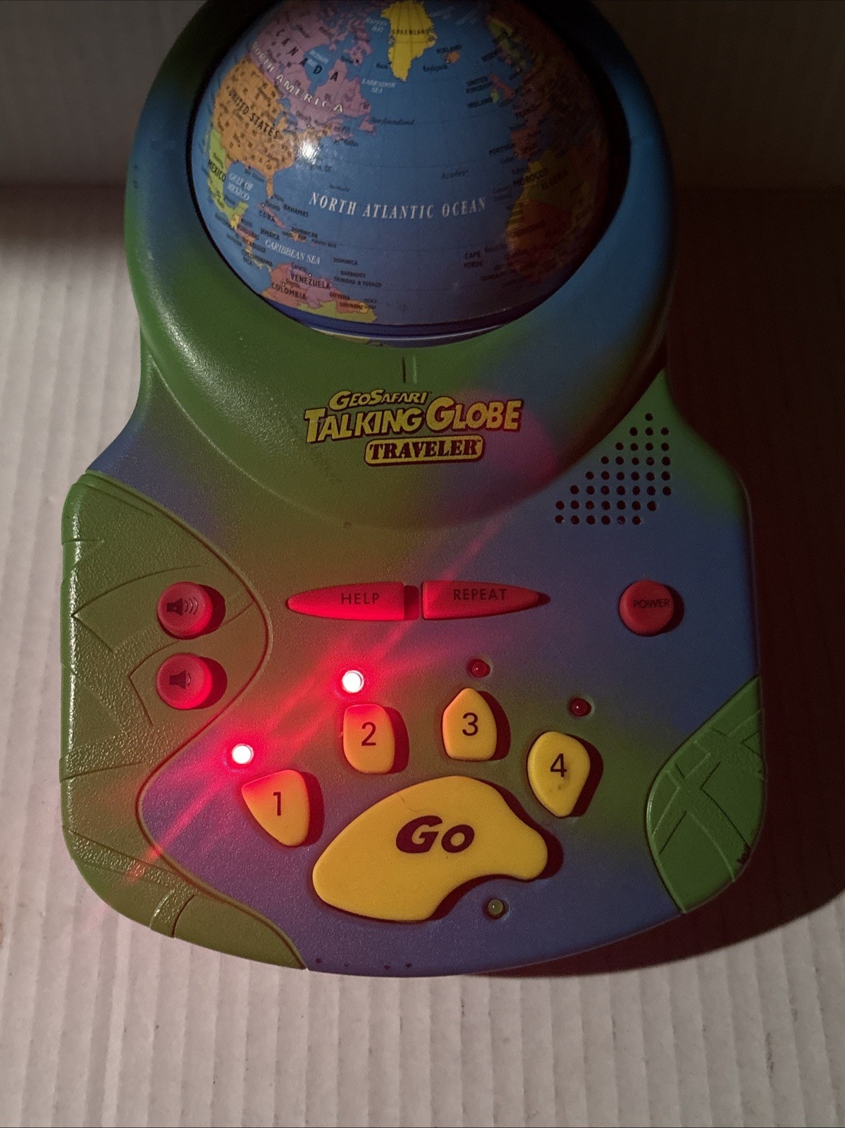 GeoSafari Talking Globe Traveler Educational Insights 5,000+ Geography Facts VTG