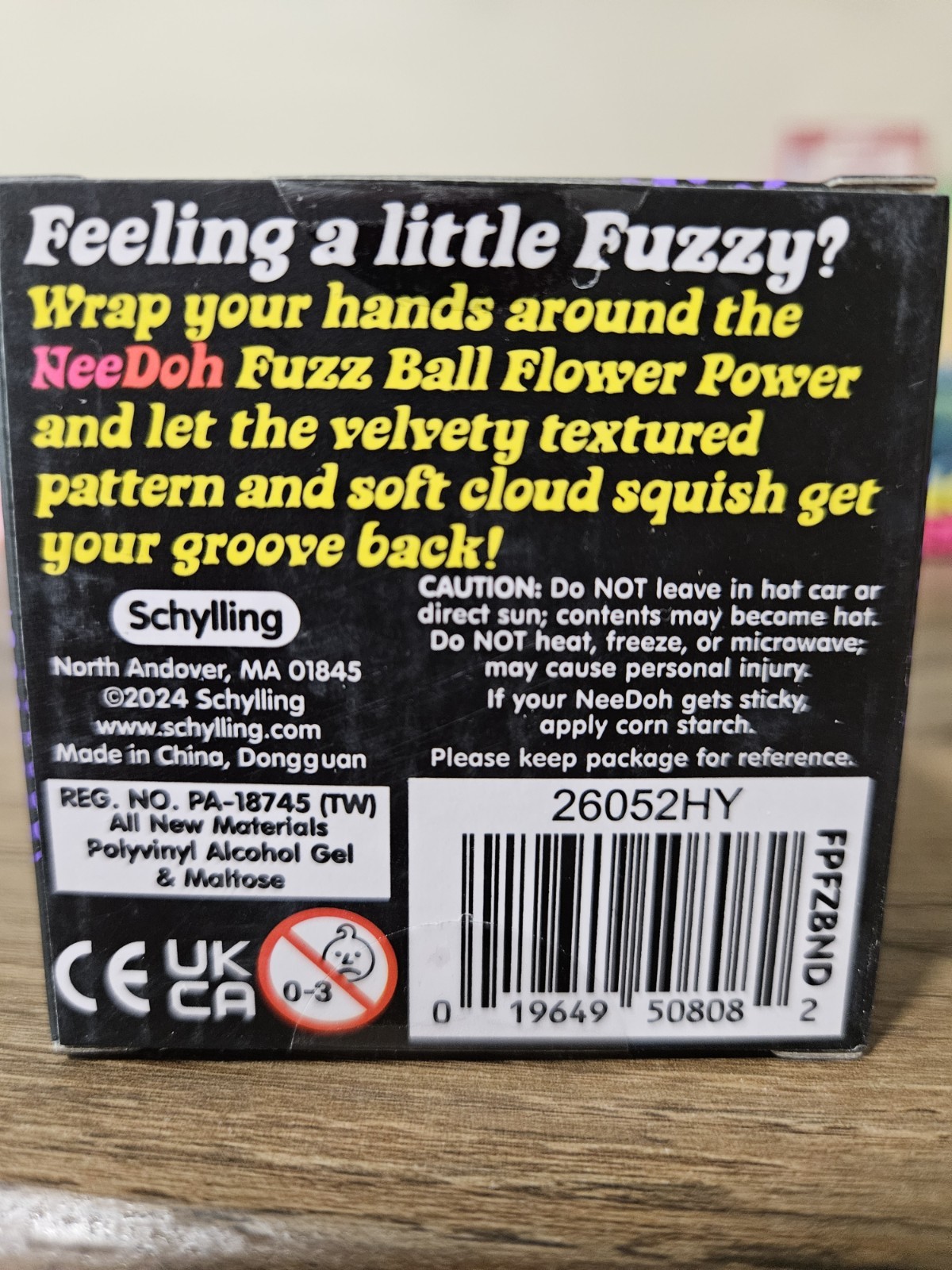PURPLE Needoh FUZZ BALL Flower Power Nee Doh NEE-DOH Fuzzball 100% AUTHENTIC 🔥