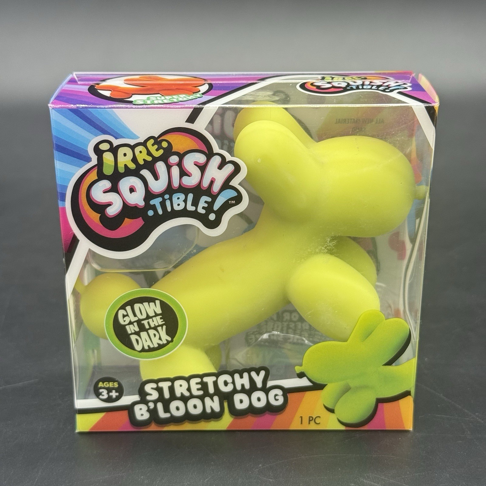 Irre-Squish-tible! Crunchy Glow in the Dark Balloon Dog Squishy Stretchy B’loon