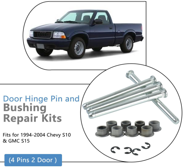 Door Hinge Pin and Bushing Kits Compatible with 1994-2004 Chevy S10 GMC Blazer