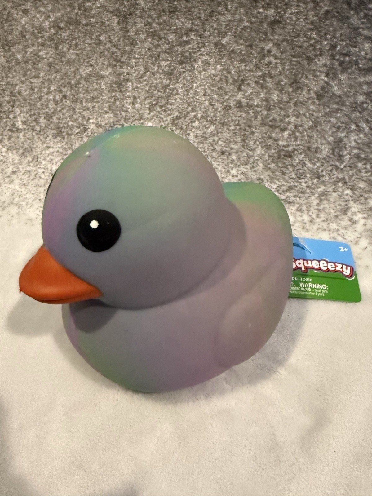 NEW Toymendous Squeeezy VIRAL Rainbow Jumbo Squeeezy Tye Dye Duck Squish Toy