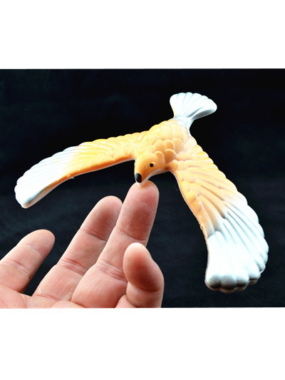 3 Pcs Per Order Cute Balancing Bird With Clear Triangle Stand (Colors May Vary)
