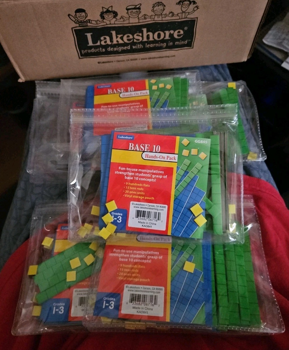 6 New Lakeshore Base 10 Hands-on Packs