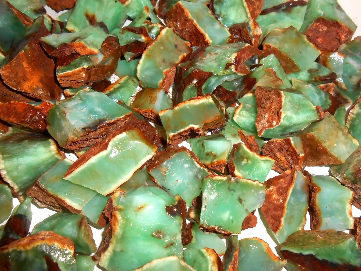 ROCK Western Australian Chrysoprase Natural Dark Green for Tumbling Cabbing 4 OZ