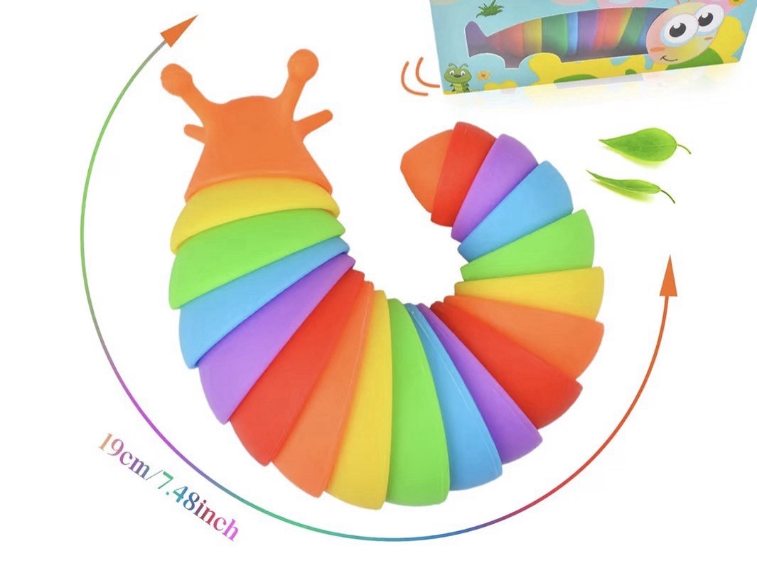 Sensory Slug Fidget Toys for Kids ADHD, Stress Relief