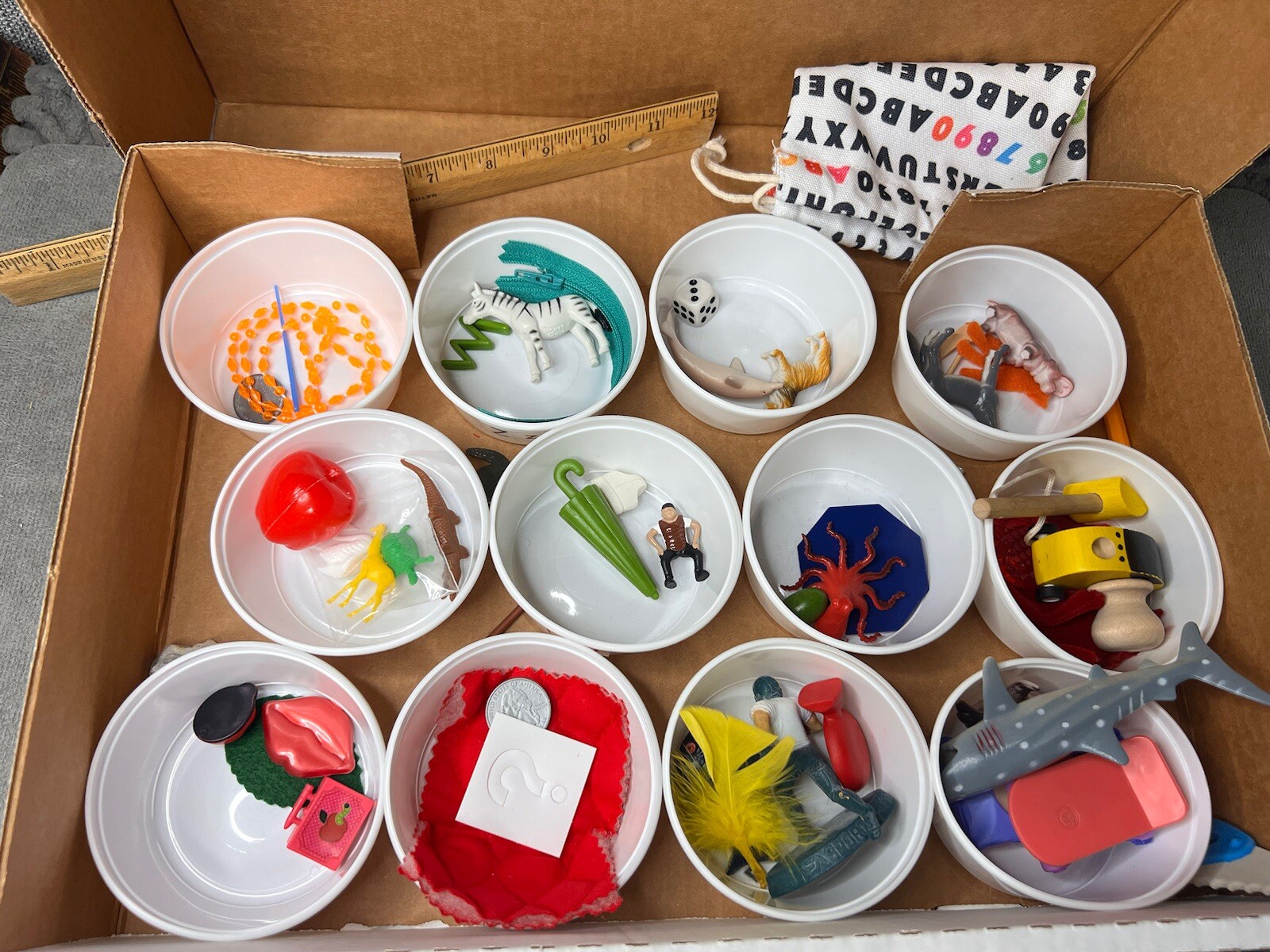Primary Concepts Hands On Alphabet Set Lot Homeschooling Cards 78 Objects Box