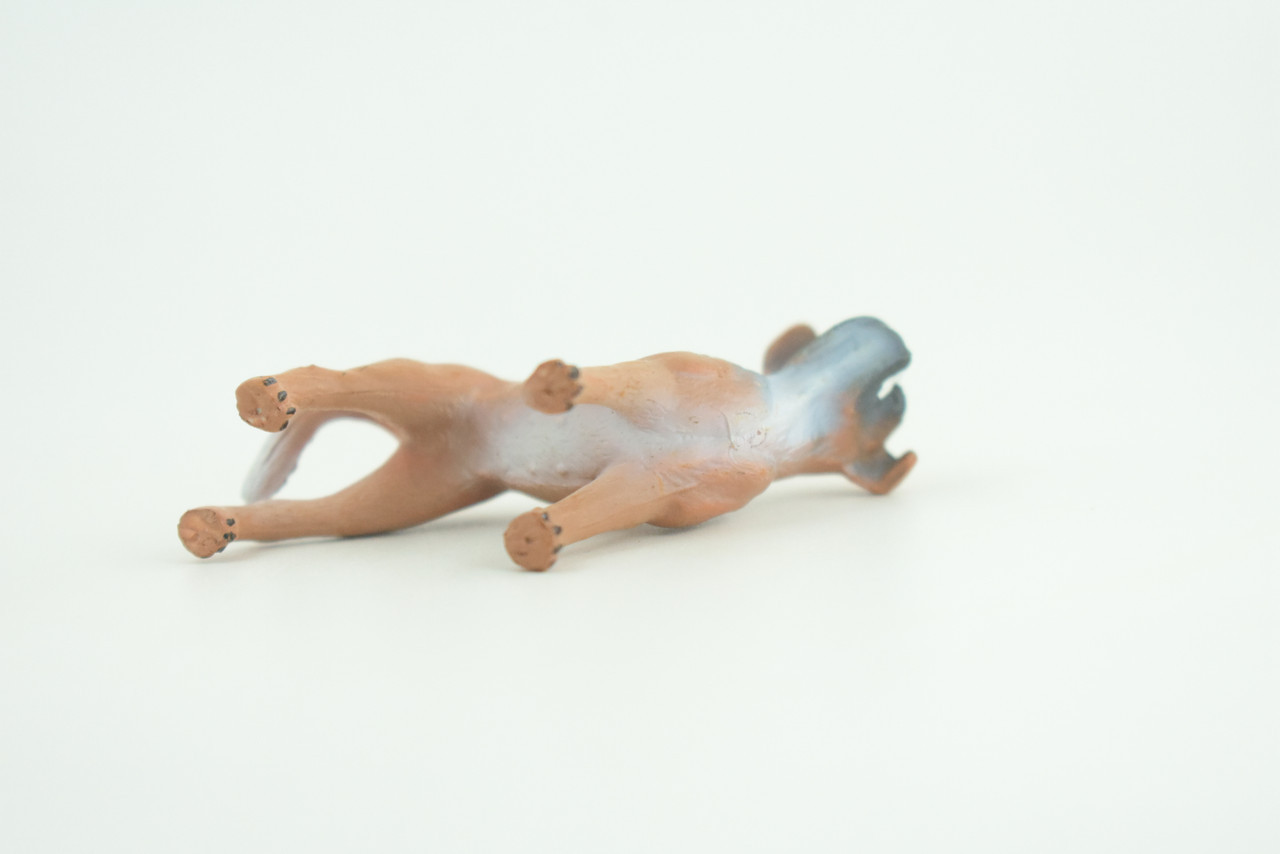 Boxer Dog Toy, Realistic Hand Painted Rubber Model 2 1/2 Inches CH916 BB204