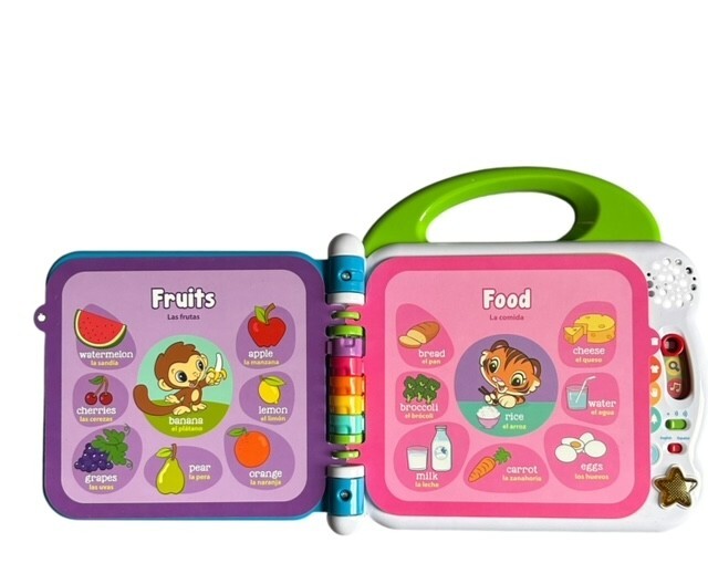 Leap Frog Learning Friends 100 Words Book English & Spanish Audio Book Working