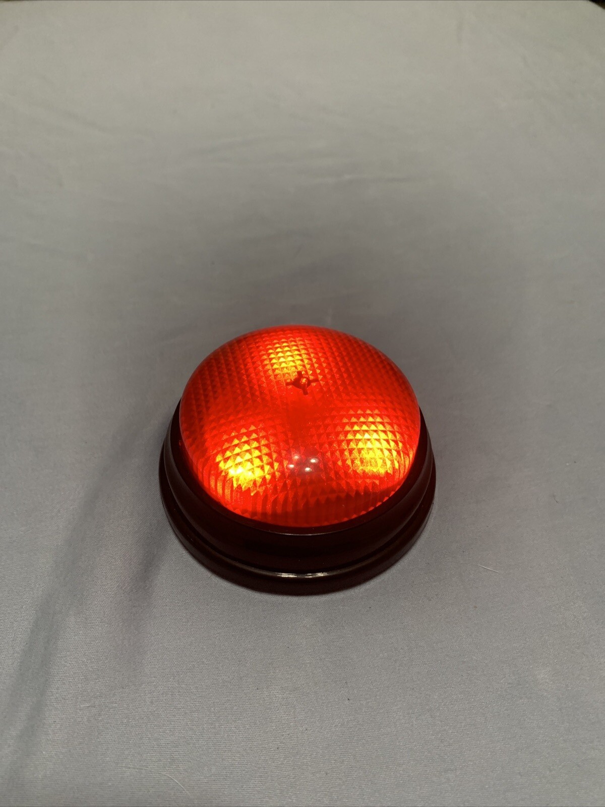 Fun Red Light Up Push Buzzer With Sound! Learning Resources LRNLER3776 Works!