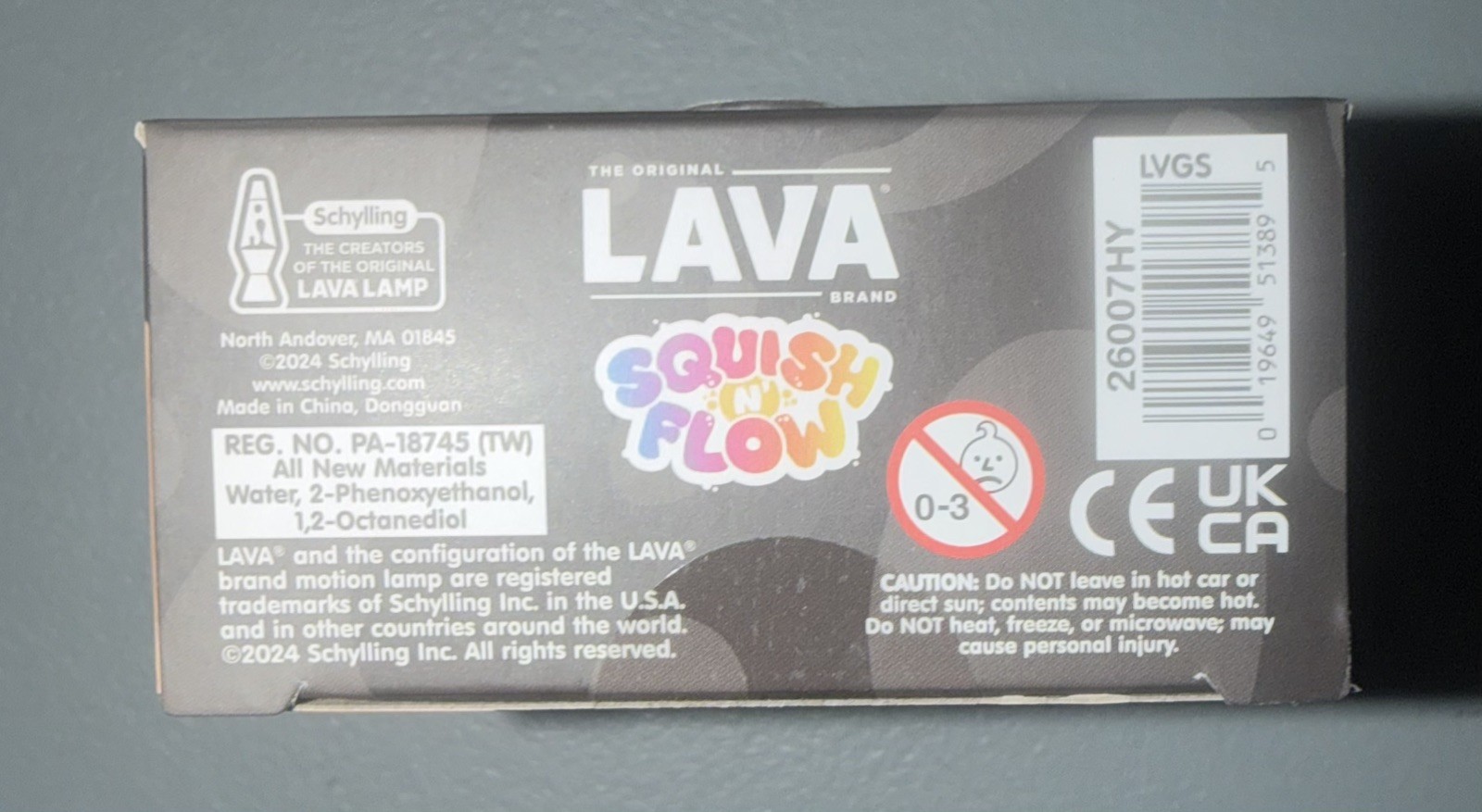 Schylling Lava Squish N Flow Squishy NeeDoh Glow In The Dark Lava Lamp Blue/Grn