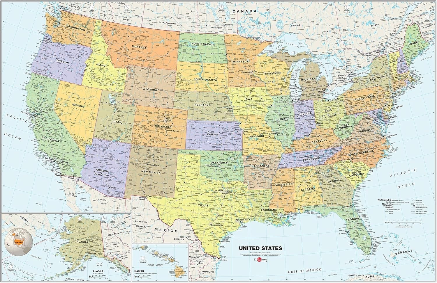 NEW WallPops United States USA Map Peel & Stick Dry Erase 24 x 36 🇺🇸 GeoNova