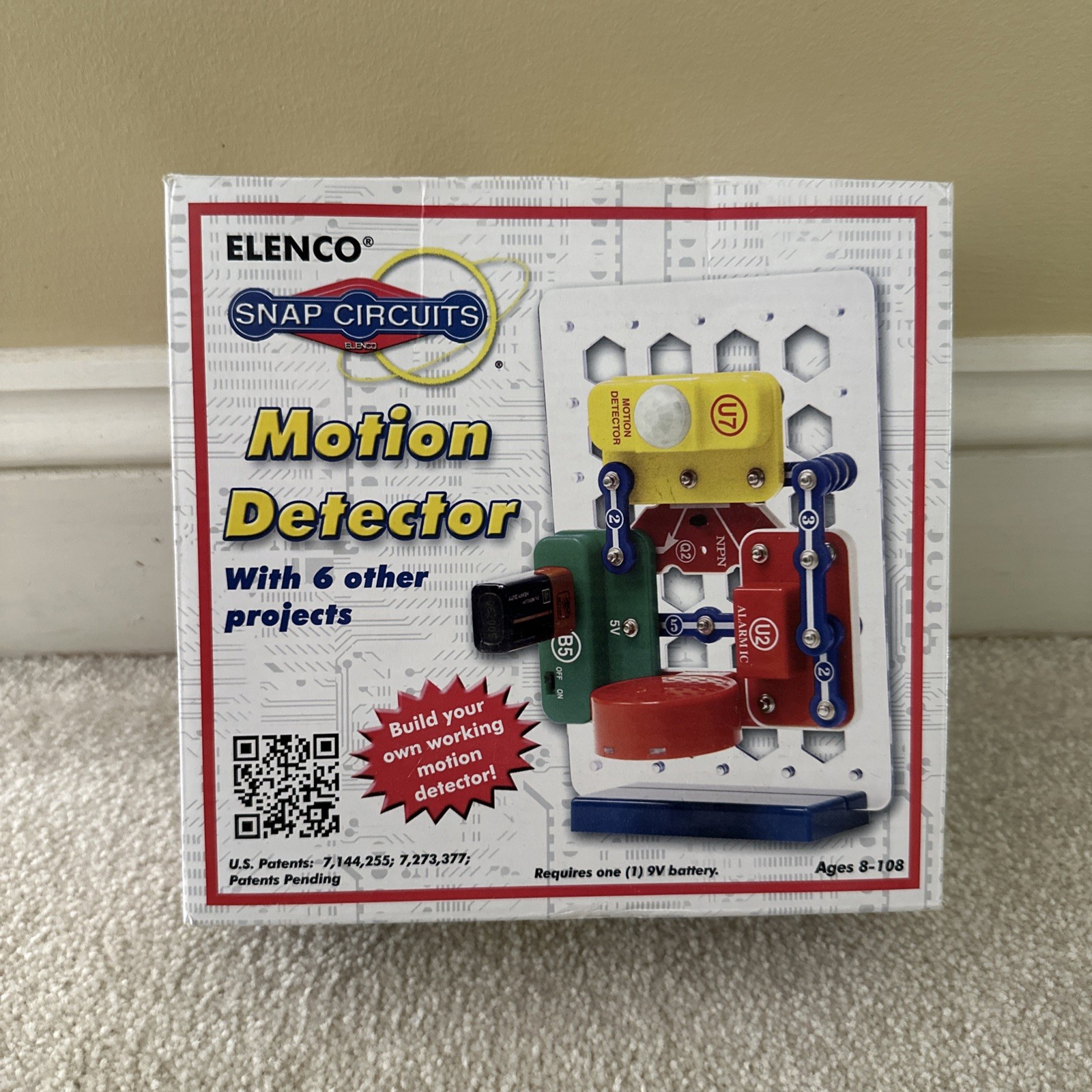 Electronic Snap Circuits Elenco Motion Detector Model SCP-13 Complete Set