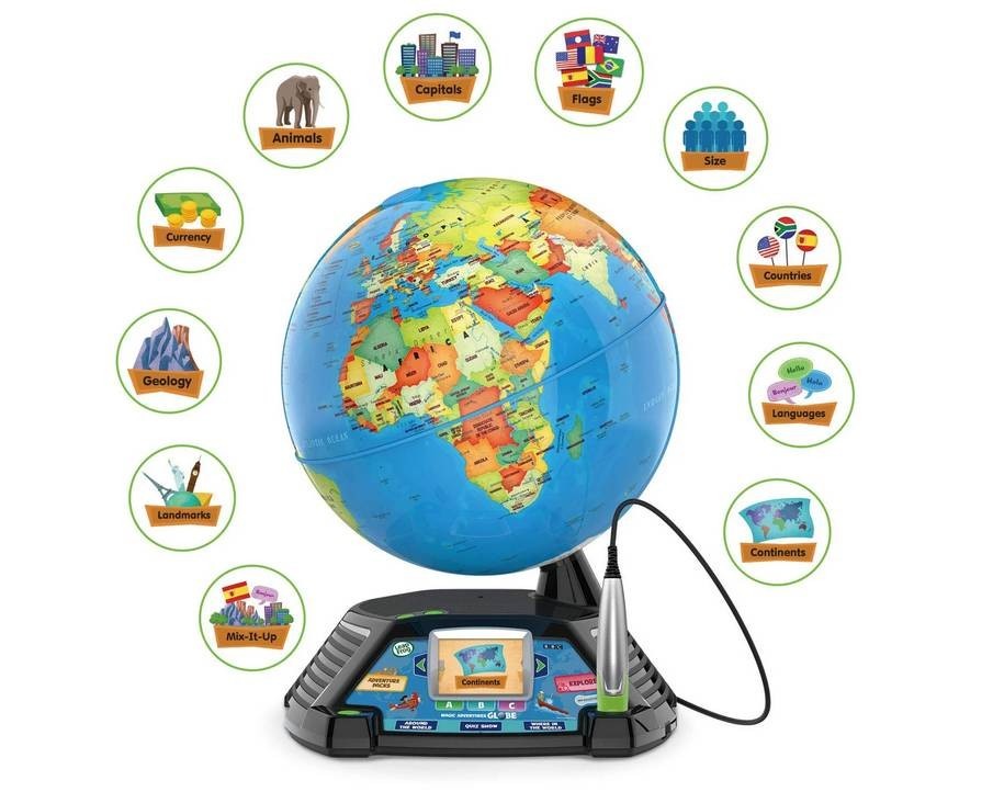 LeapFrog Magic Adventures Globe W/LCD Integrated Video Screen Display 80-605400
