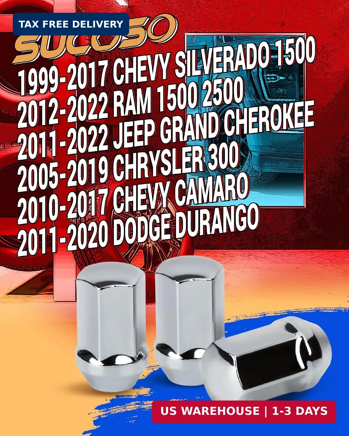 M14x1.5 Lug Nuts Replacement for 1999-2017 Chevy Silverado 1500, 2012-2022 Ram 1
