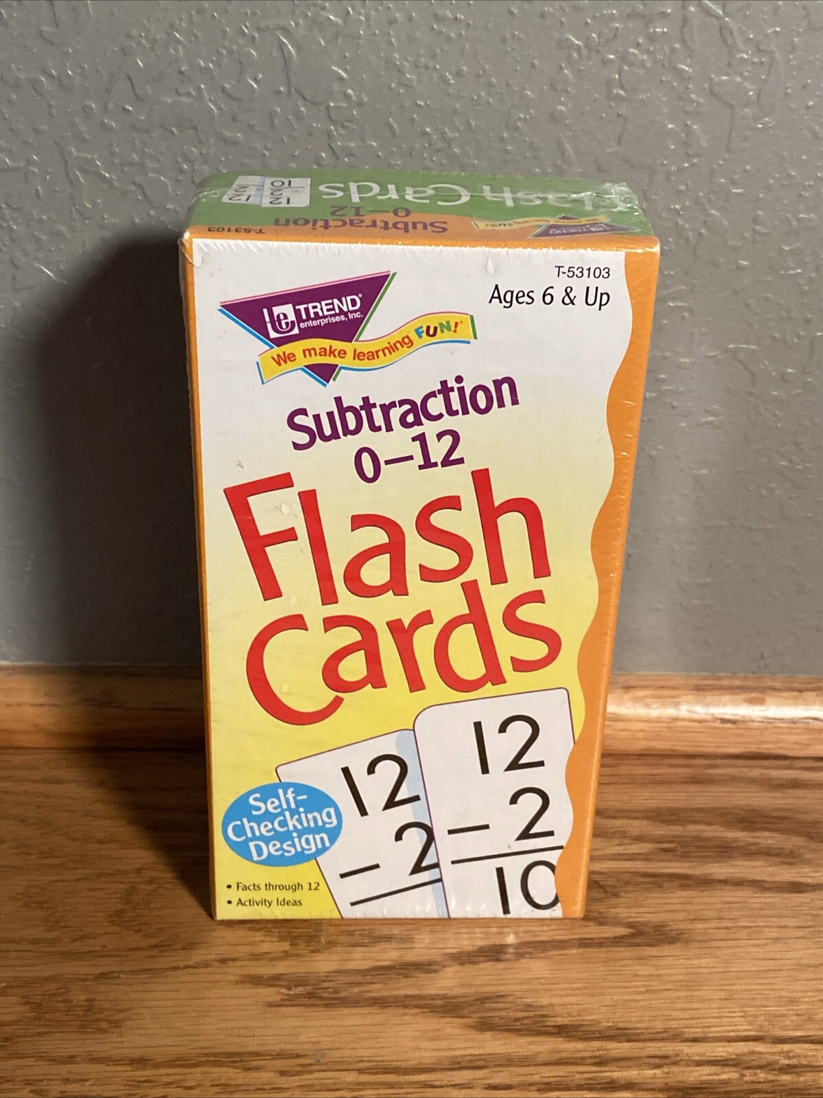 91 Flash Cards Subtraction 0-12 StudySkill Prep (Sealed, 2004) Ages 6 And Up