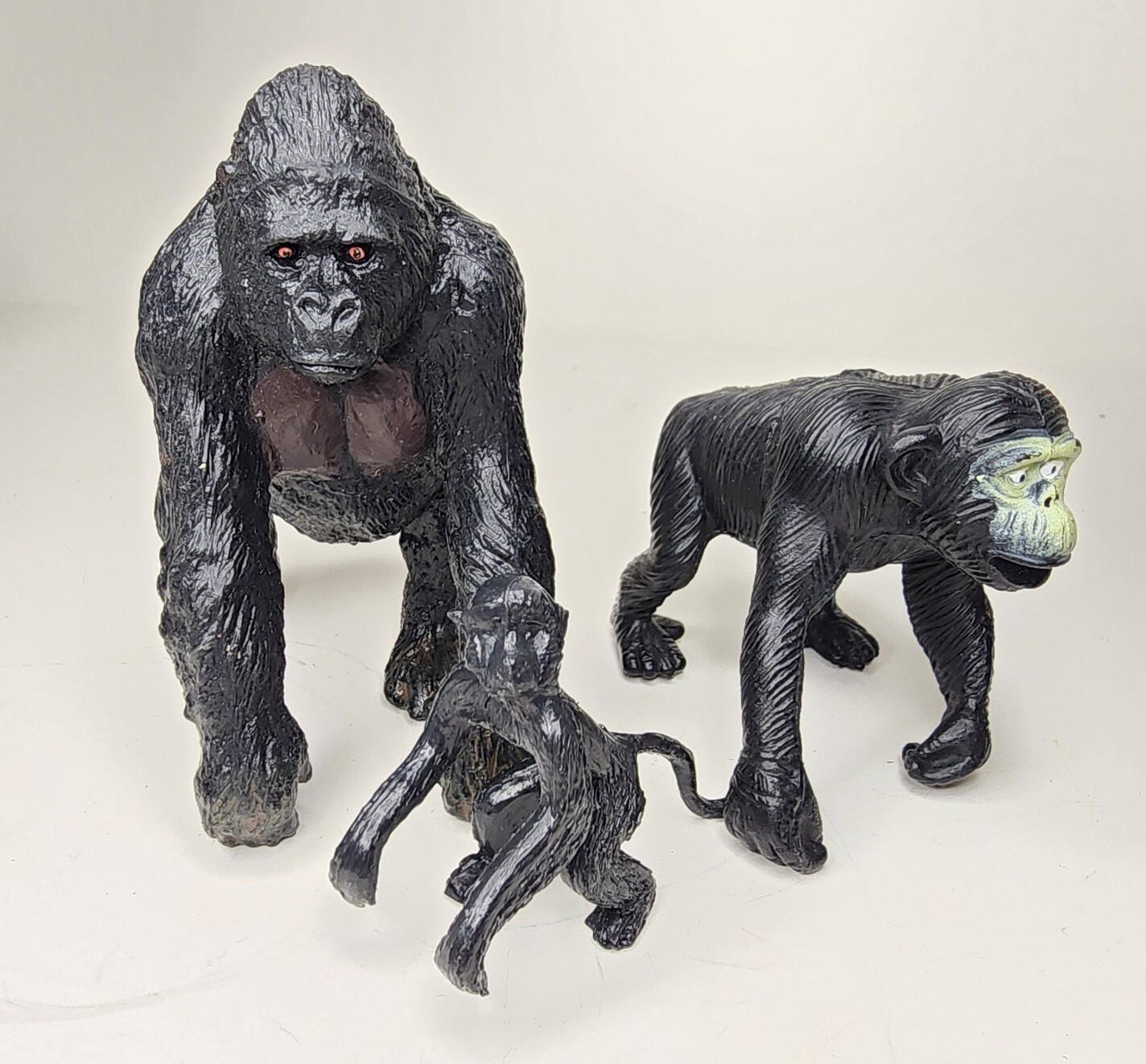 Chimpanzee Gorilla Monkey Animal Figure Model Plastic Toy Collector Kids Gift