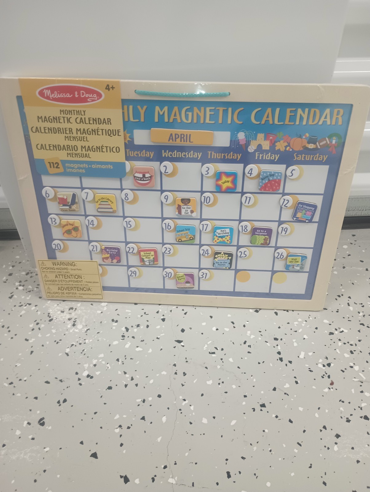 Melissa and Doug Magnetic Monthly Calendar and Weekly Activities Chart