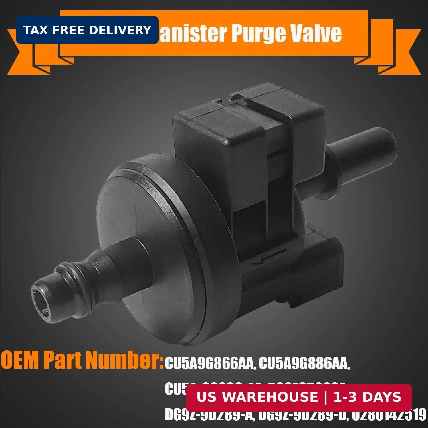 CU5A9G866AA Vapor Canister Purge Valve Solenoid Fit for Lincoln MKZ 2013-2016, f