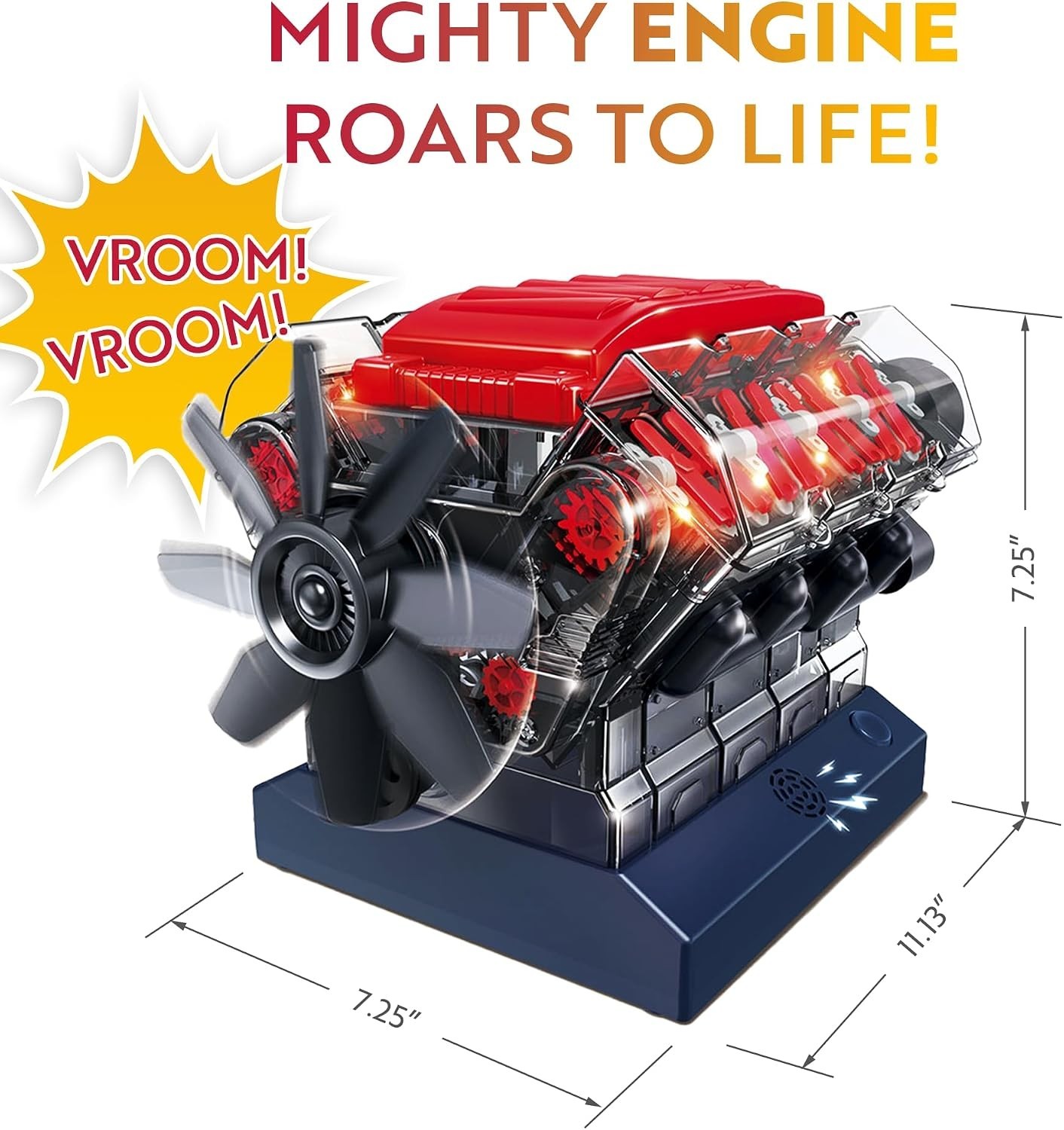 V8 Combustion Engine Model Kit that Runs – Build Your Own STEM Mini V8 Model …