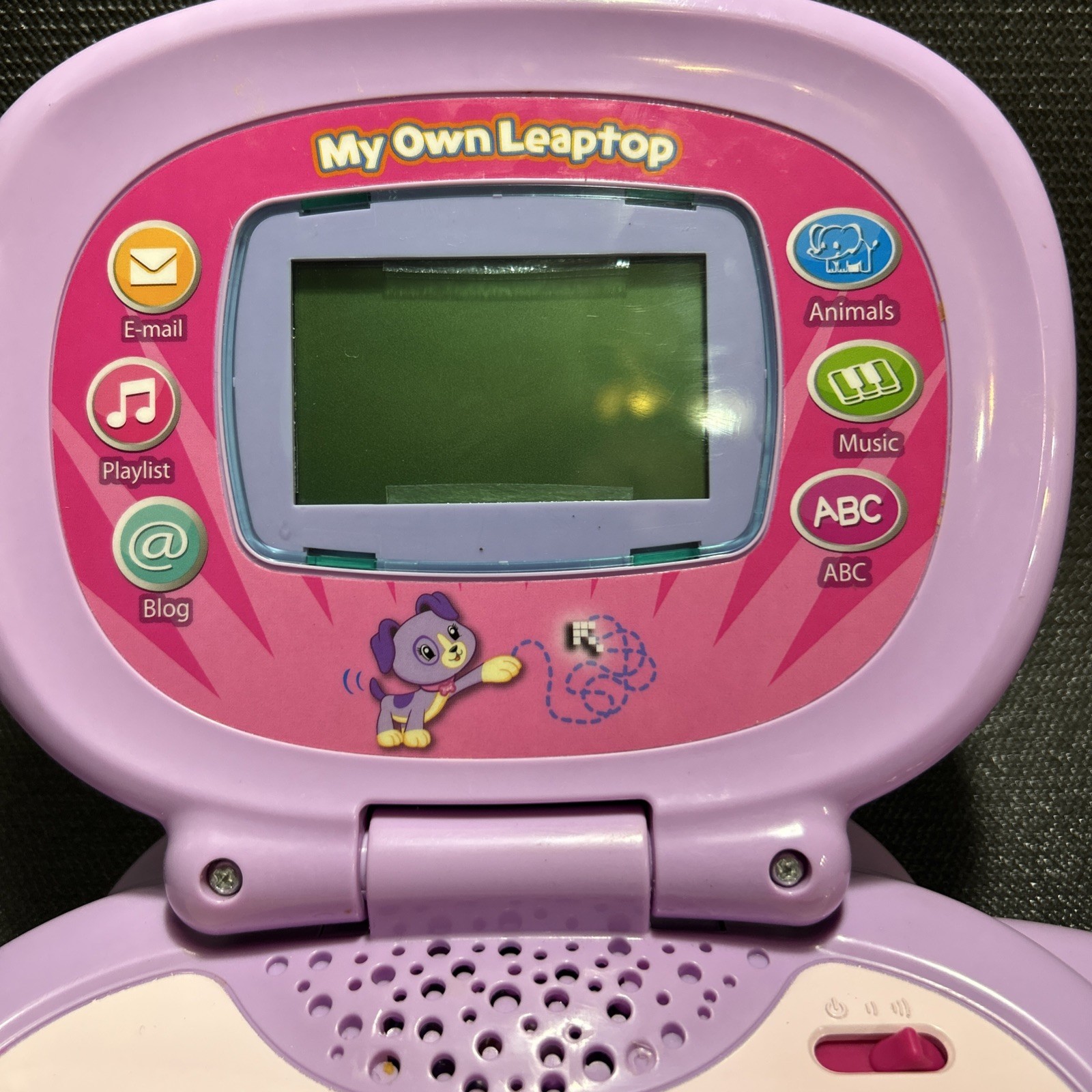 Leap Frog My Own Leaptop Laptop 2010 Purple Pink w/Cord. Tested Works Great