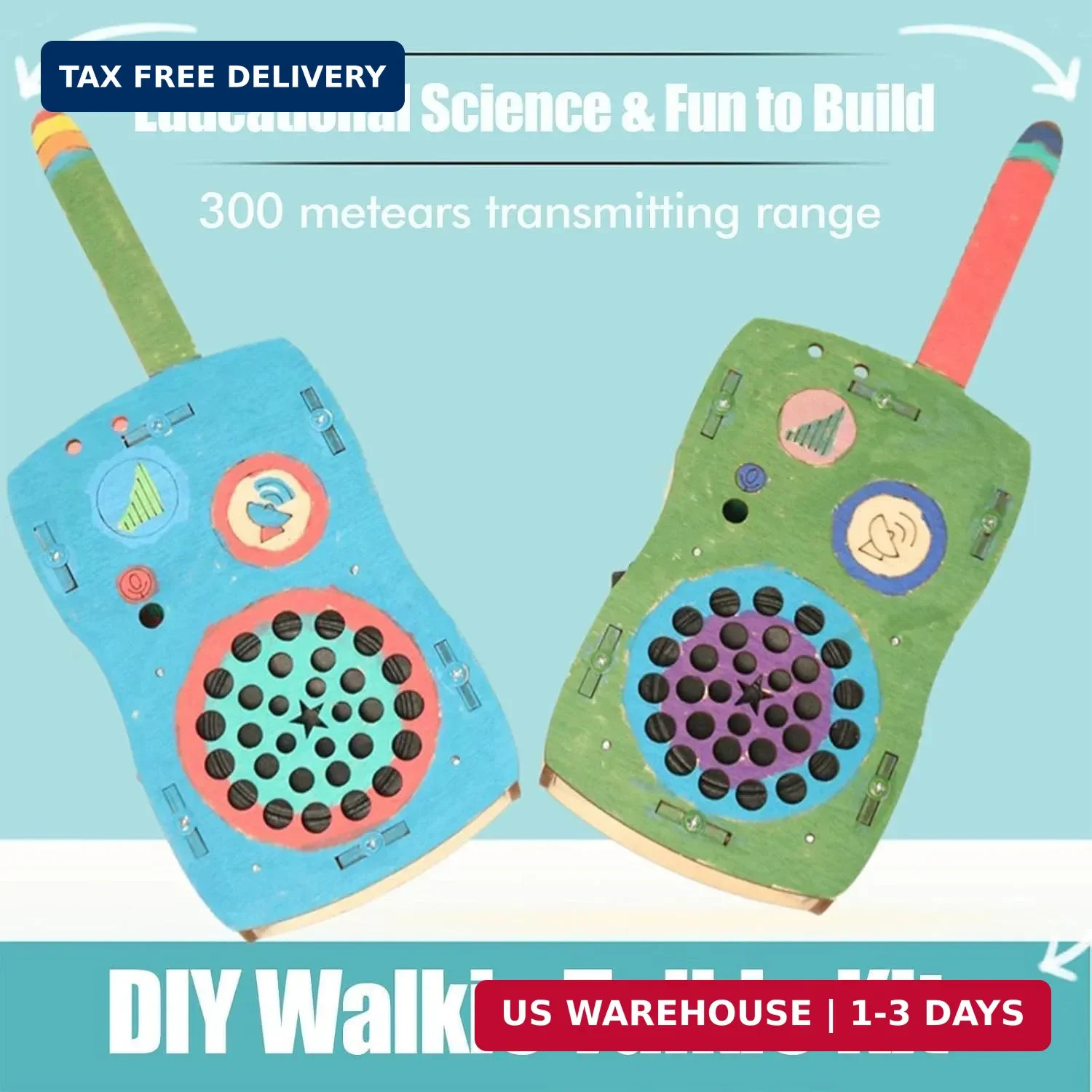 STEM Toys for Age 6-8-13 Crafts Kits Building Your Own Walkie Talkies for Kid…
