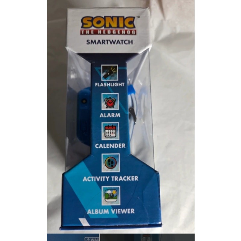 Sonic The Hedgehog Kids Interactive Smartwatch Touchscreen Camera Games Blue New