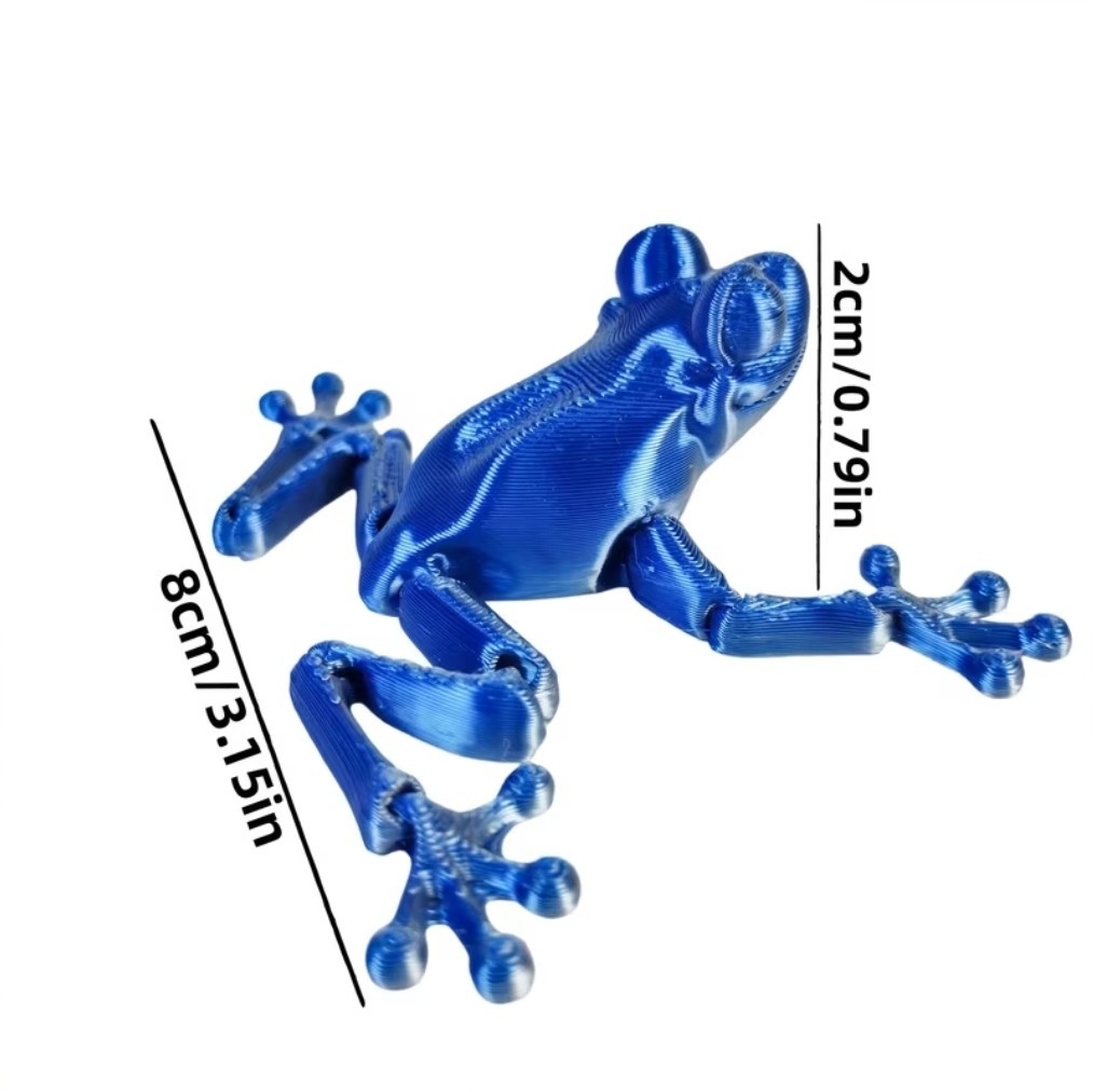 20pcs Set – 3D Printing Frog Statue Ornaments, Frog Decorations, Holiday Gifts,