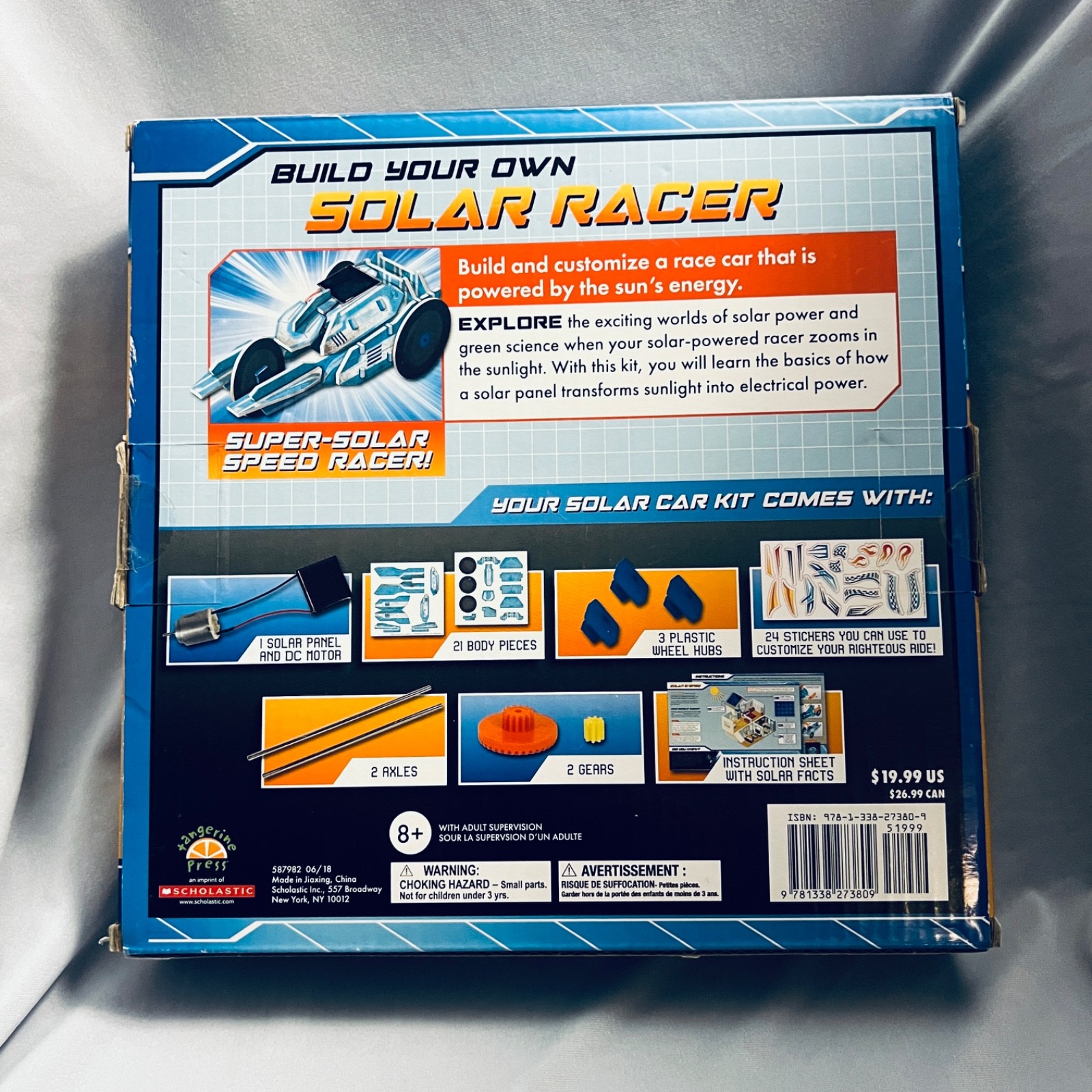 NIB Scholastic Build Your Own STEM Solar Racer