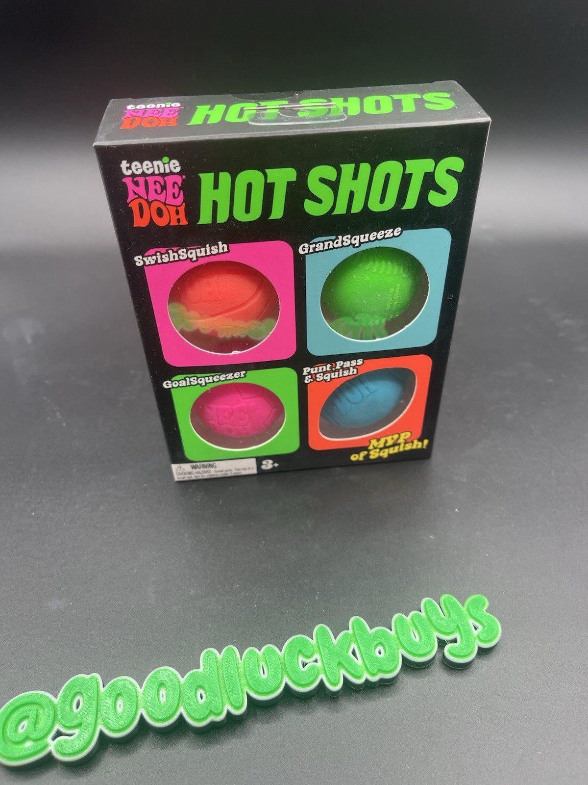 NeeDoh Teenie Hot Shots [Baseball, Soccer, Football, Basketball] New In Box
