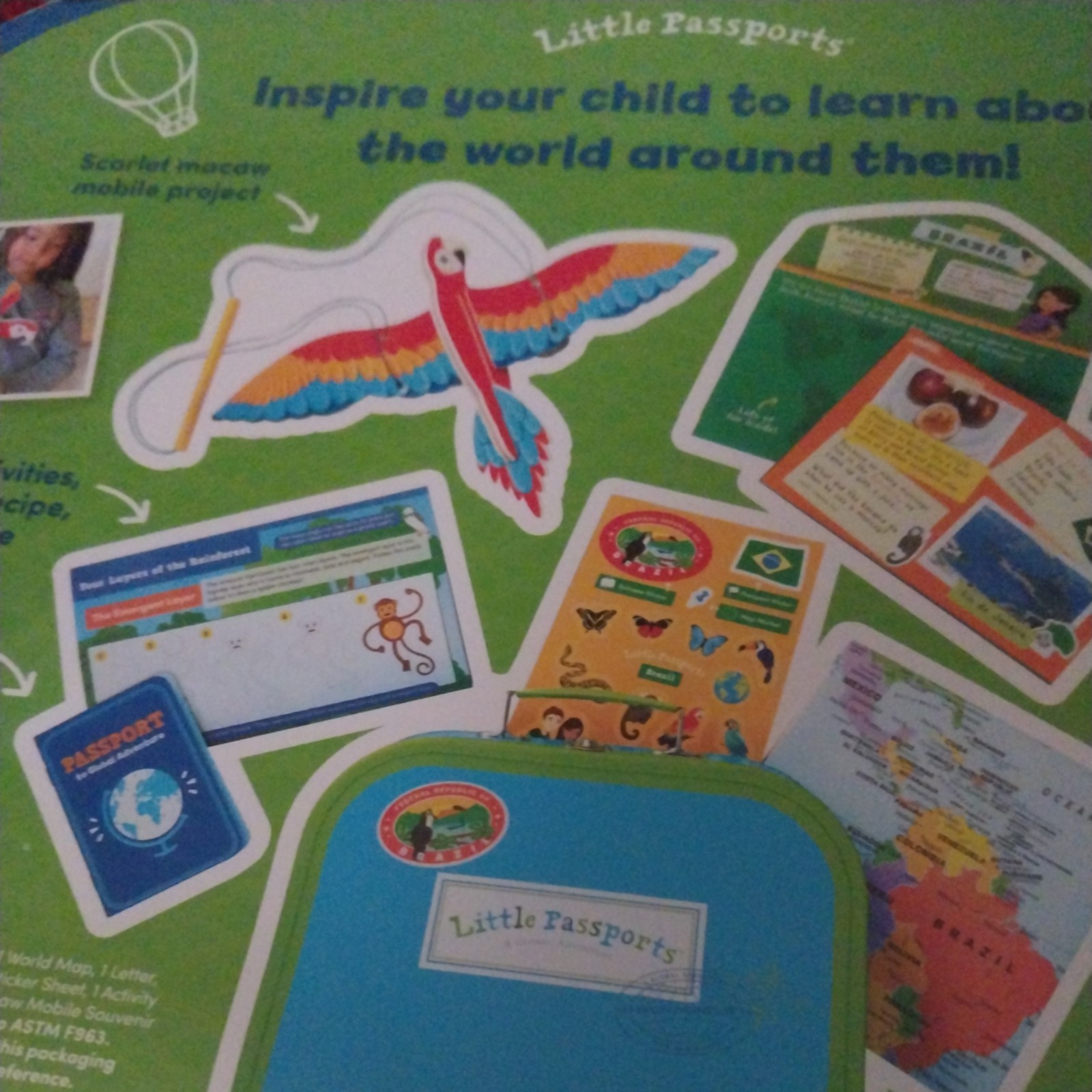 New Little Passports:A Global Adventure My World Edition Kit for Ages6=10 Brazil
