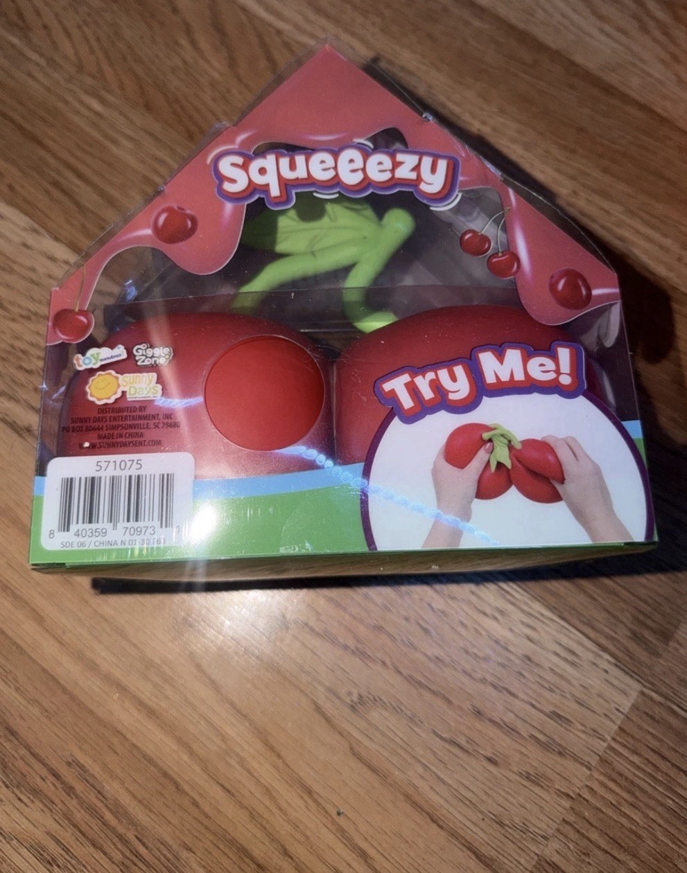 Squeeezy Squishy Sunny Days Toymendous Cherries JUMBO Squeeze Toy Rare Viral