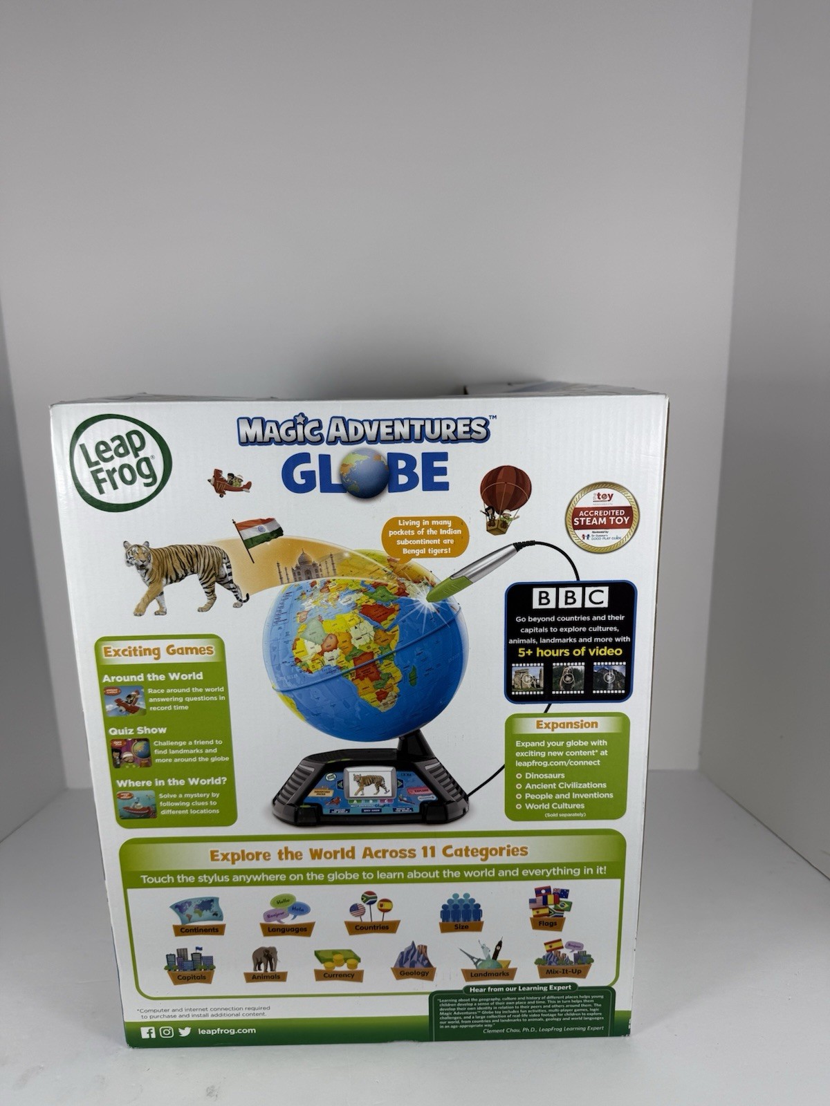 Vintage Leap Frog Magic Adventures Globe Stylus Included LeapFrog STEAM Toy NEW